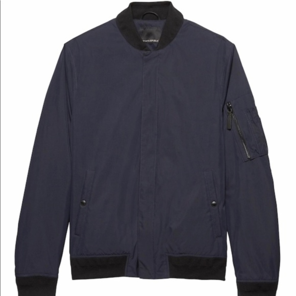 Trendy Water-Resistant Bomber Jacket, Medium